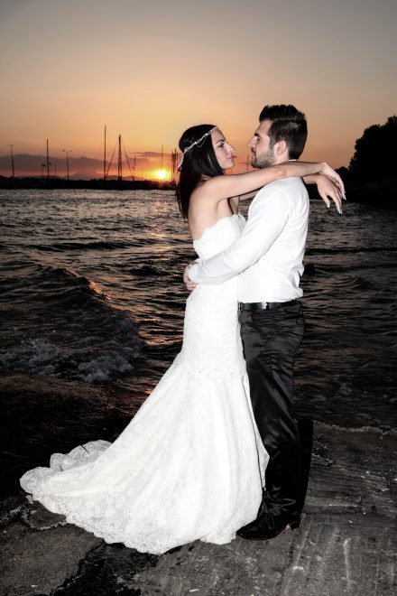 Andreas & Basiliki in sunset