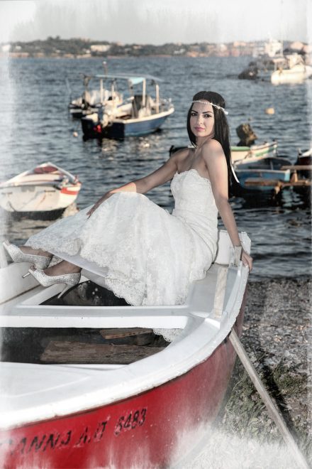 Basiliki in the boat