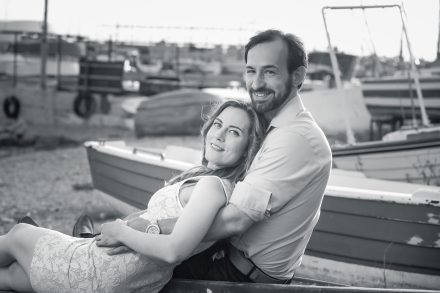 Giannis & Katerina Black and White Photo