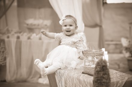 Lidia Happy Black and White Photo